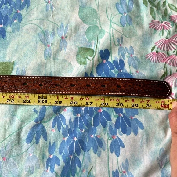 Nocona Youth Belt Tooled Bull Rider Buckle - 26 - Picture 11 of 11